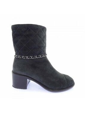 Chanel Boots Gray